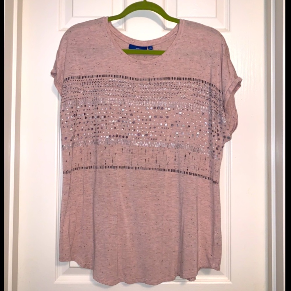 Apt 9 T-shirt, large, blush pink